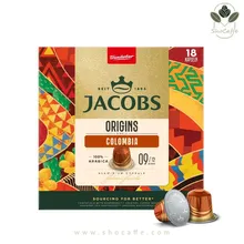 کپسول قهوه نسپرسو جاکوبز مدل کلمبیا Single Origins Colombia 9- هجده عددی کپسول قهوه نسپرسو جاکوبز مدل کلمبیا Single Origins Colombia 9- هجده عددی